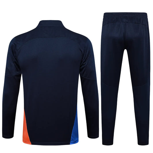 Conjunto Agasalho Treino Olympique de Marseille 24/25 - Azul Escuro