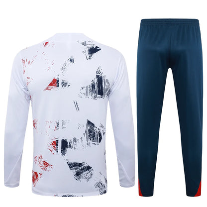 Conjunto Agasalho Treino PSG 24/25 - Branco