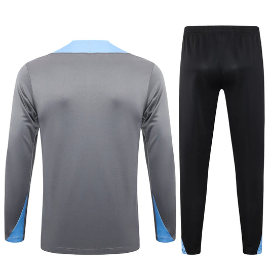Conjunto Agasalho Treino Tottenham 24/25 - Cinza