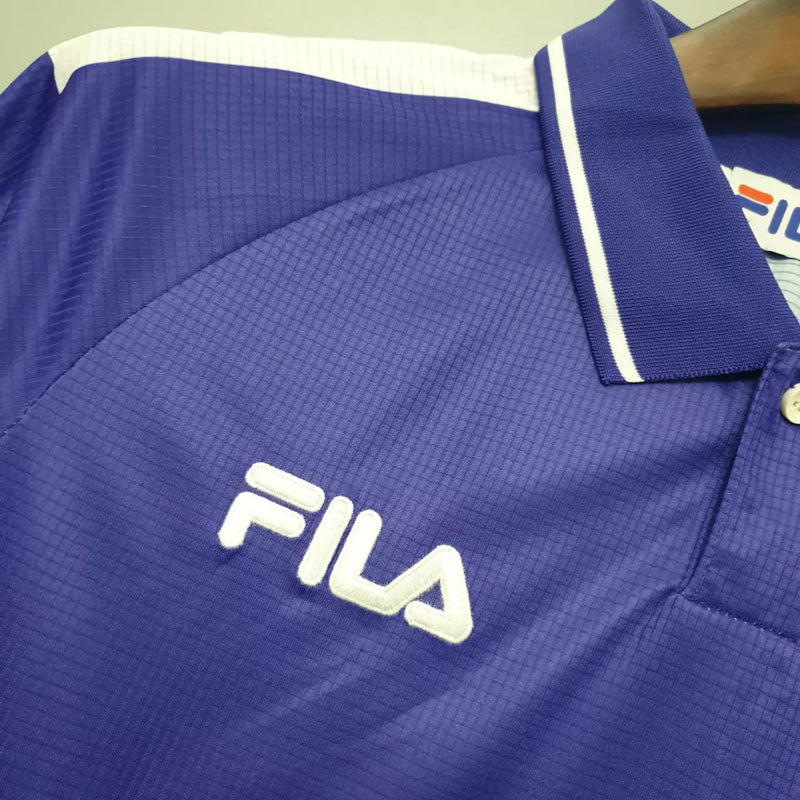 Camisa Fiorentina I 1998/1999  Nintendo - Roxa - Retrô