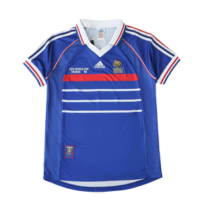 Camisa França I 1998 Adidas - Azul - Retrô