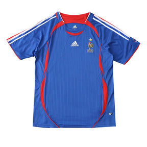 Camisa França I 2006 Adidas - Azul - Retrô