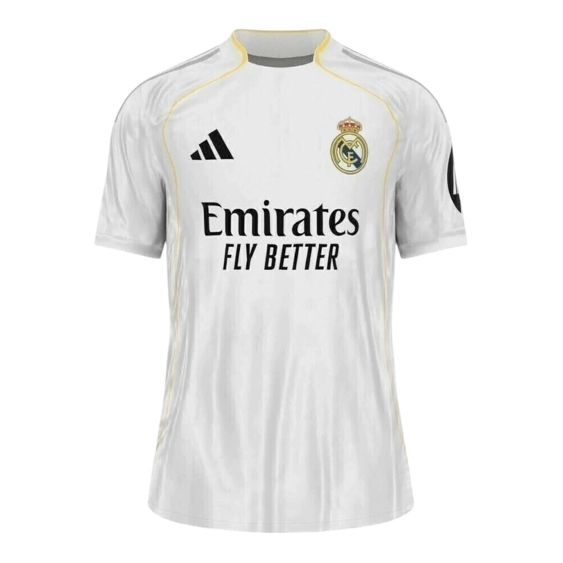 Camisa Real Madrid I 25/26 Torcedor Adidas Masculina - Branca
