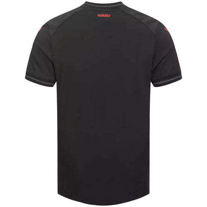 Camisa Bayer Leverkusen - I 23/24 Torcedor Masculino - Preto e vermelho