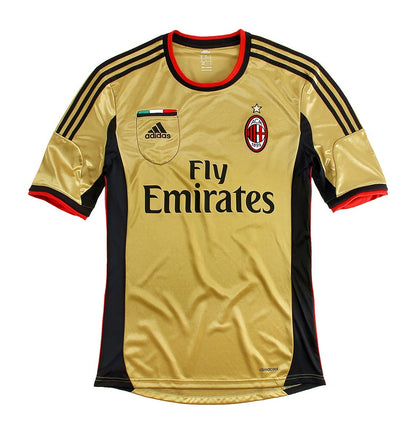 Camisa Milan III 2013/2014 Torcedor - Dourada - Retrô