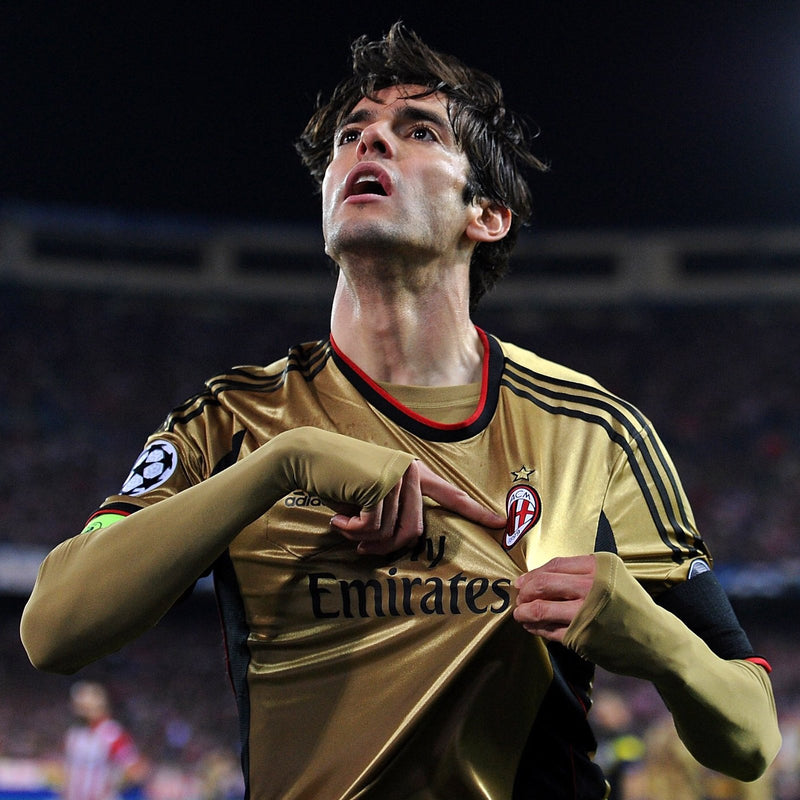 Camisa Milan III 2013/2014 Adidas Torcedor - Dourada - Retrô