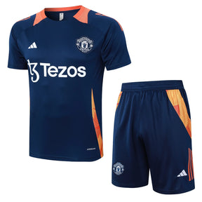 Conjunto Manchester United Treino 24/25 - Azul Escuro