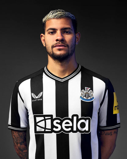 Camisa Newcastle I 23/24 - Torcedor - Branca e Preta