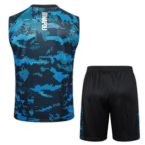 Conjunto Napoli Treino Regata 24/25 - Azul e Preto