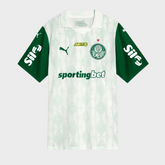 Camisa Palmeiras II 25/26 - Torcedor Puma Masculina - Branca + Patrocínios
