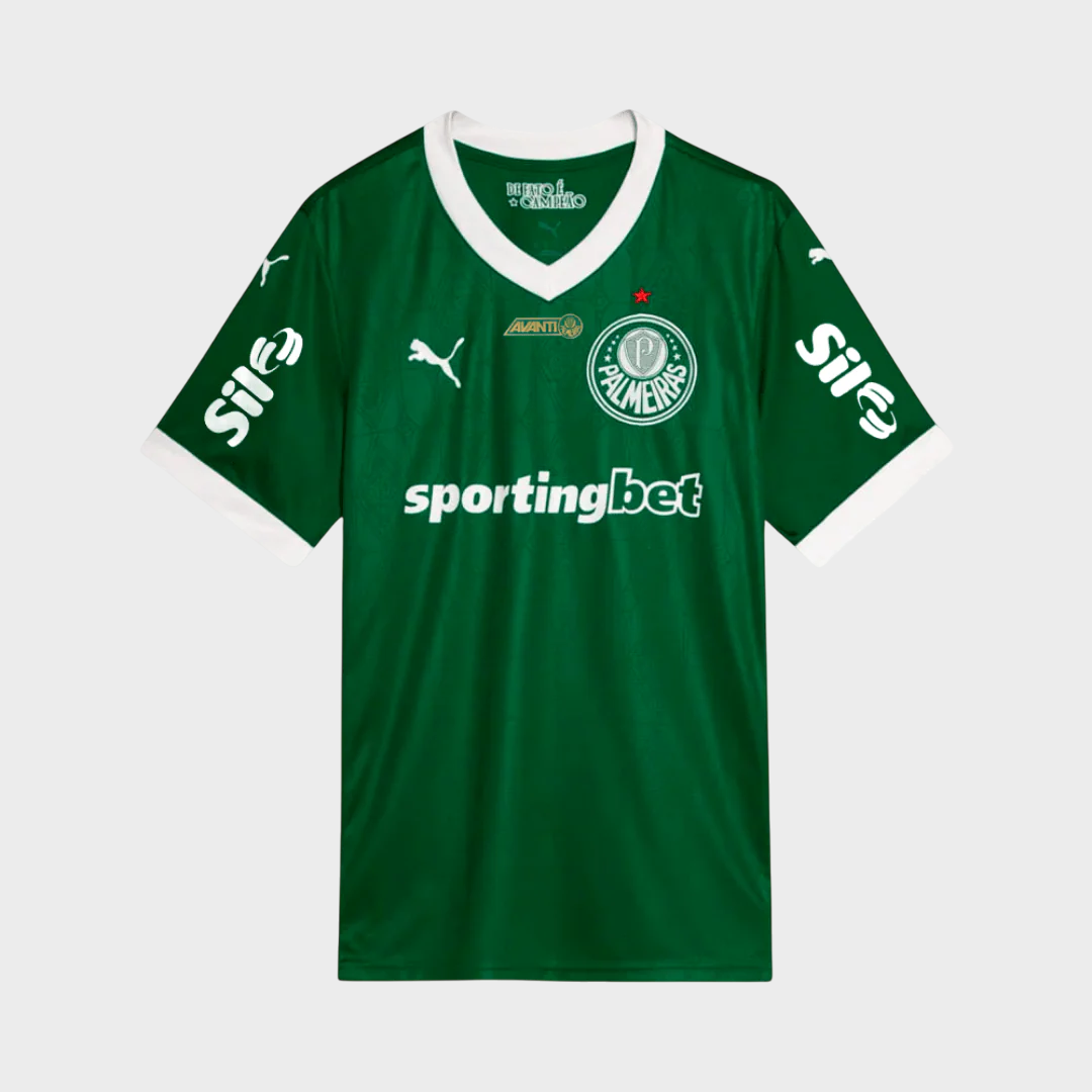 Camisa Palmeiras I 25/26 - Torcedor Masculina - Verde + Patrocínios