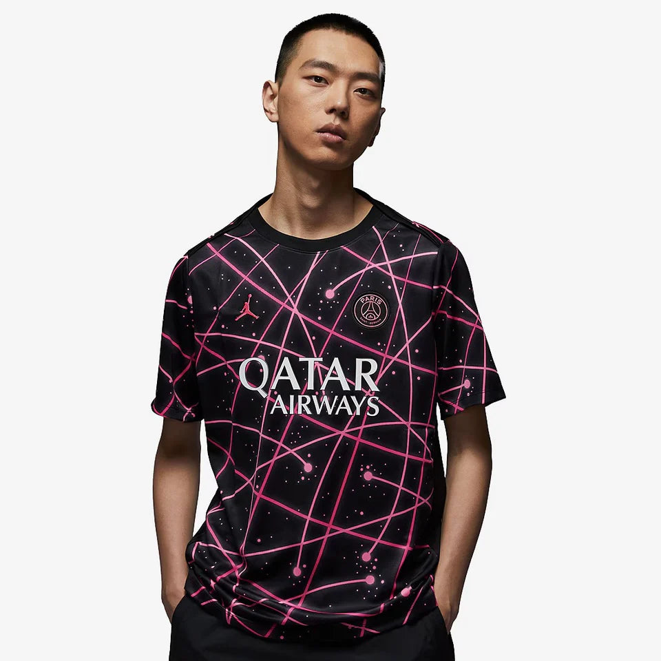 Camisa PSG Pré-Jogo 25/26 - Torcedor Nike Masculina - Preta