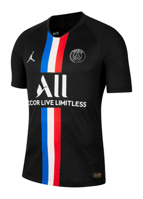 Camisa PSG IV 2019/2020 - Torcedor Jordan - Preta - Retrô
