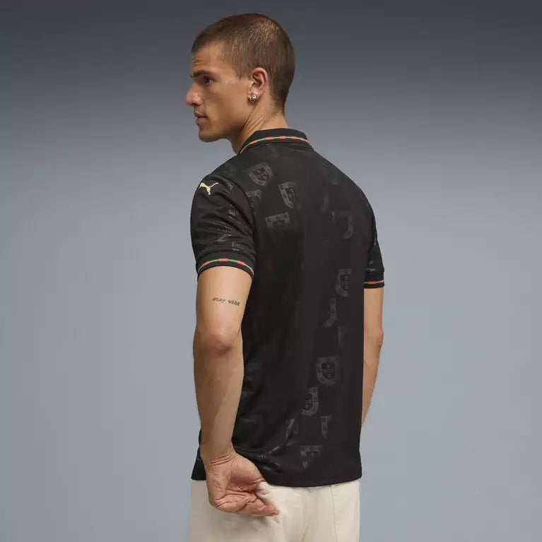 Camisa Portugal Especial Eusébio 25/26 - Torcedor Puma Masculina - Preta