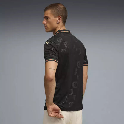Camisa Portugal Especial Eusébio 25/26 - Torcedor Puma Masculina - Preta