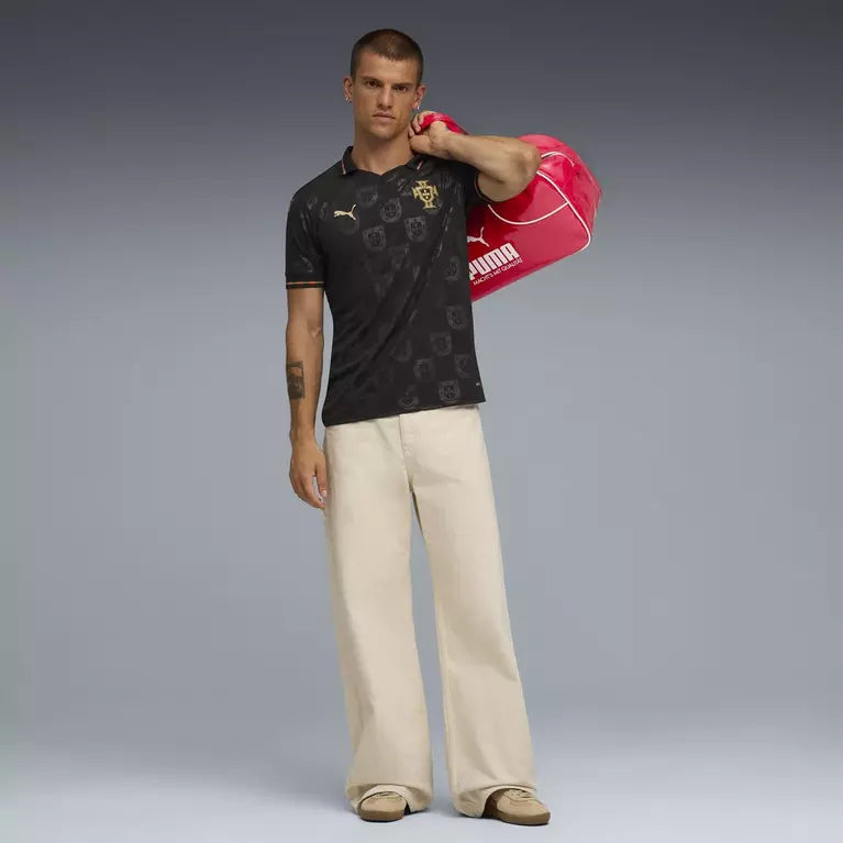 Camisa Portugal Especial Eusébio 25/26 - Torcedor Puma Masculina - Preta