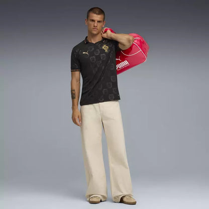 Camisa Portugal Especial Eusébio 25/26 - Torcedor Puma Masculina - Preta