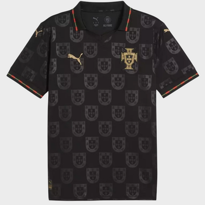 Camisa Portugal Especial Eusébio 25/26 - Torcedor Puma Masculina - Preta