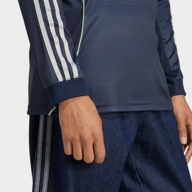 Camisa Real Madrid II Manga Longa 25/26 Torcedor Adidas - Azul Marinho