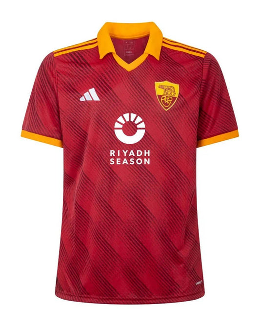 Camisa Roma IV 23/24 - Torcedor Adidas - Vermelha e Amarelo