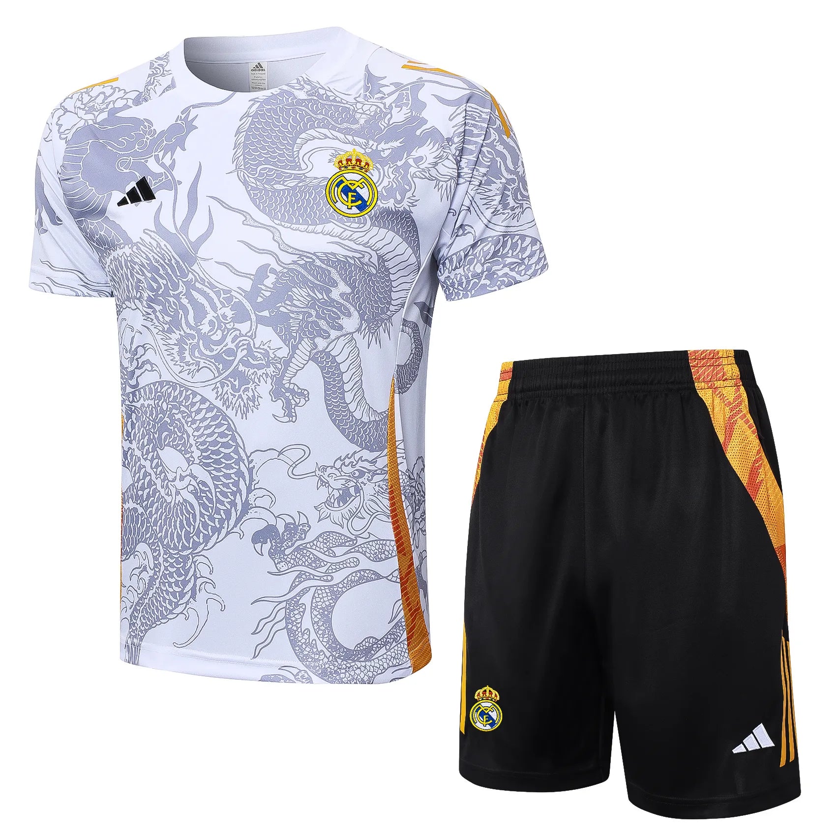 Conjunto Real Madrid Treino 24/25 - Branco Dragão