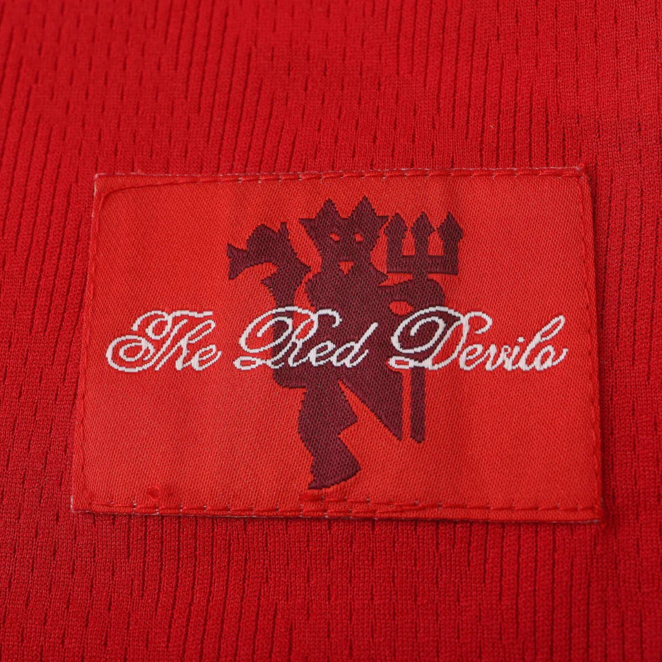 Camisa Manchester United I 2007/2008 Manga Longa - Retrô - Vermelha