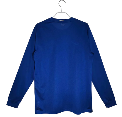Camisa Manchester United III 2008/2009 Manga Longa - Retrô - Azul