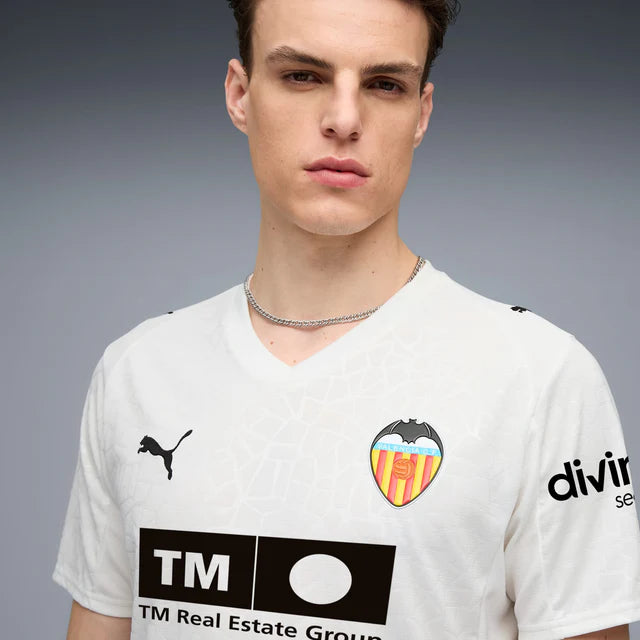 Camisa Valencia CF I 25/26 - Torcedor Nike Masculina - Branco