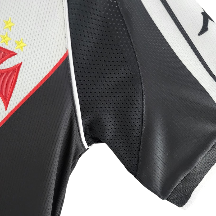 Camisa Vasco I 2000 Retrô - Preta e Branca
