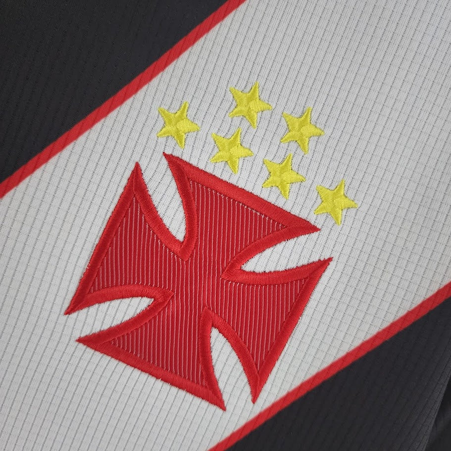 Camisa Vasco II 2000 Retrô - Branca e Preta