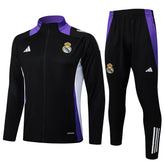 Conjunto Agasalho Treino Real Madrid 24/25 - Preto e Roxo