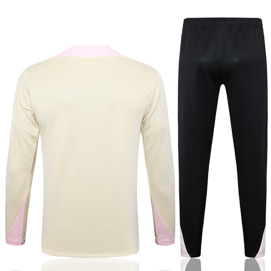 Conjunto Agasalho Treino PSG 24/25 - Bege