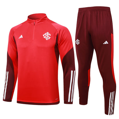 Conjunto Agasalho Treino Internacional 24/25 - Vermelho