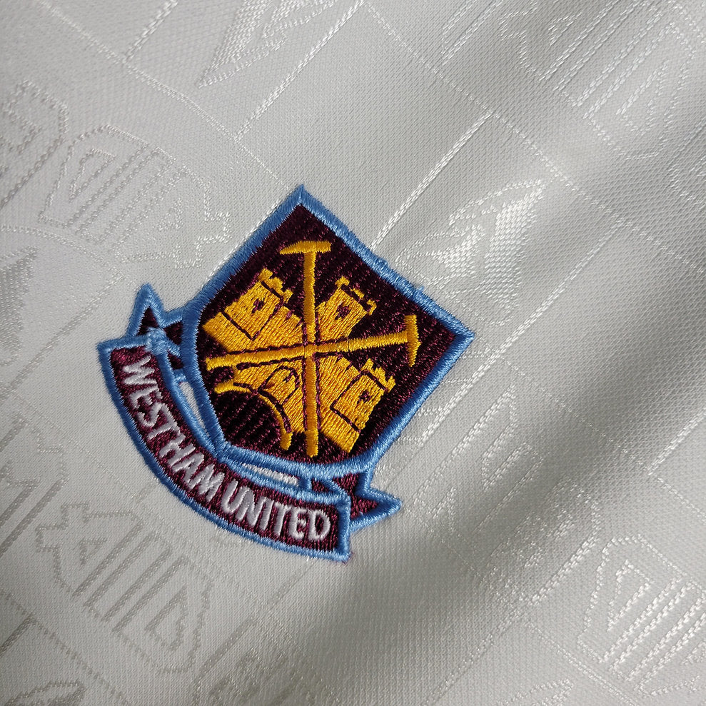 Camisa West Ham 1997 - Iron Maiden - Branca