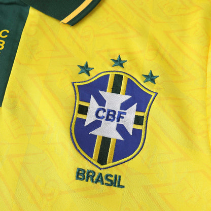 Camisa Seleção Brasileira I 1991/1993 - Retrô - Amarela