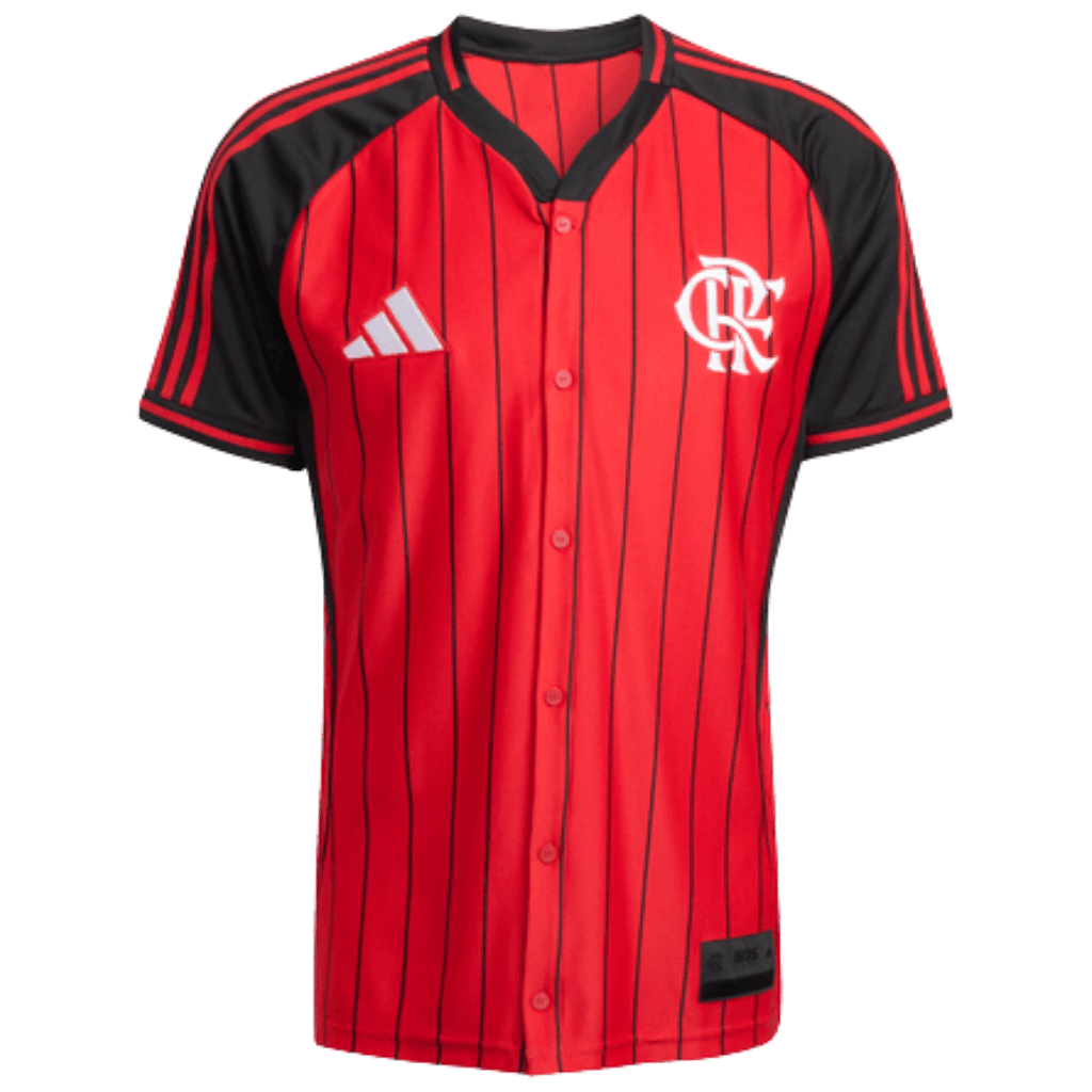 Camisa Flamengo US 2025 - Adidas - Vermelha e Preta
