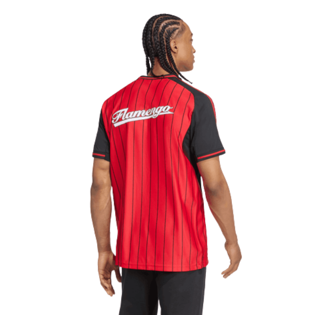 Camisa Flamengo US 2025 - Adidas - Vermelha e Preta