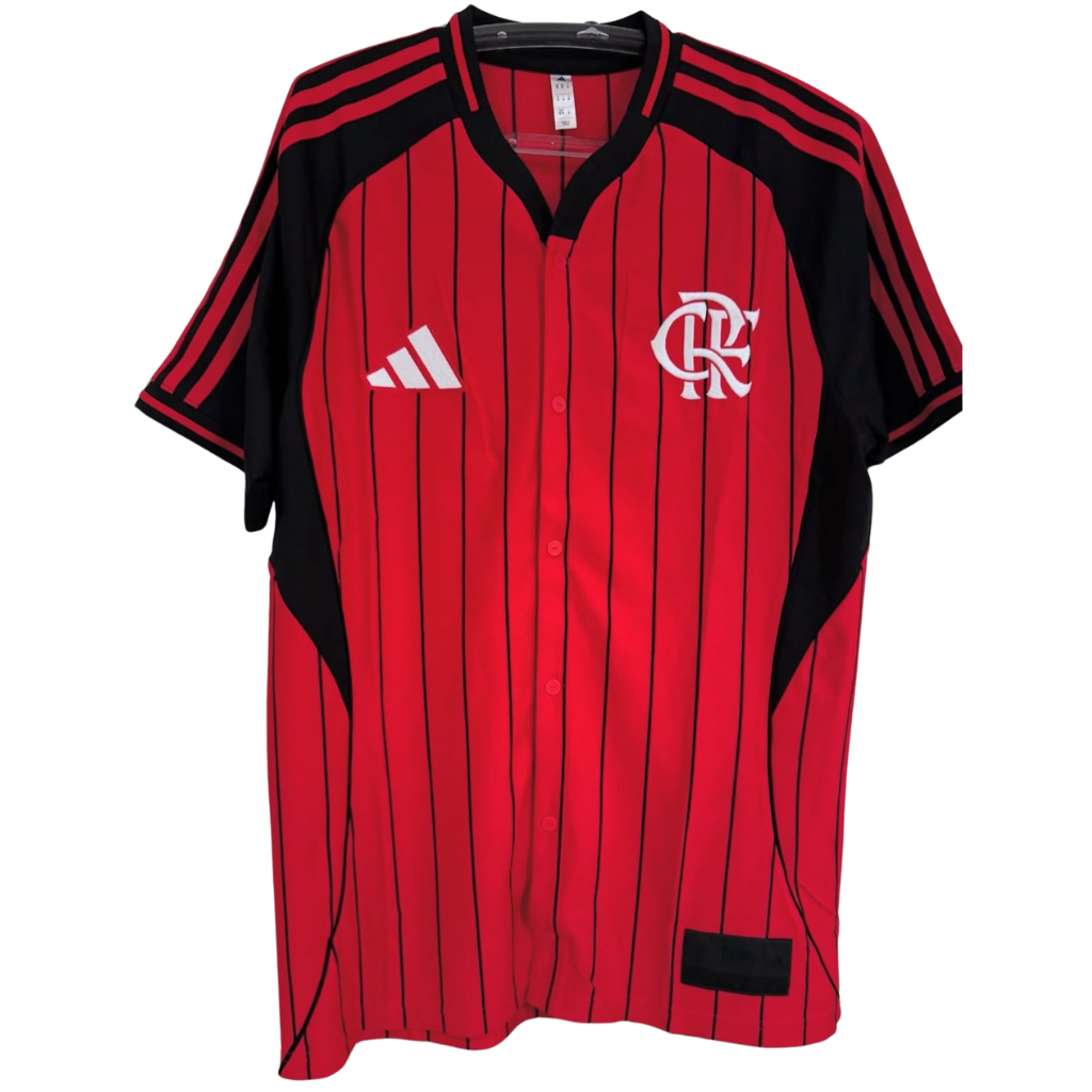 Camisa Flamengo US 2025 - Adidas - Vermelha e Preta