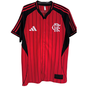 Camisa Flamengo US 2025 - Adidas - Vermelha e Preta