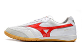 Chuteira Futsal Mizuno Morelia Sala IC Branca e Vermelha