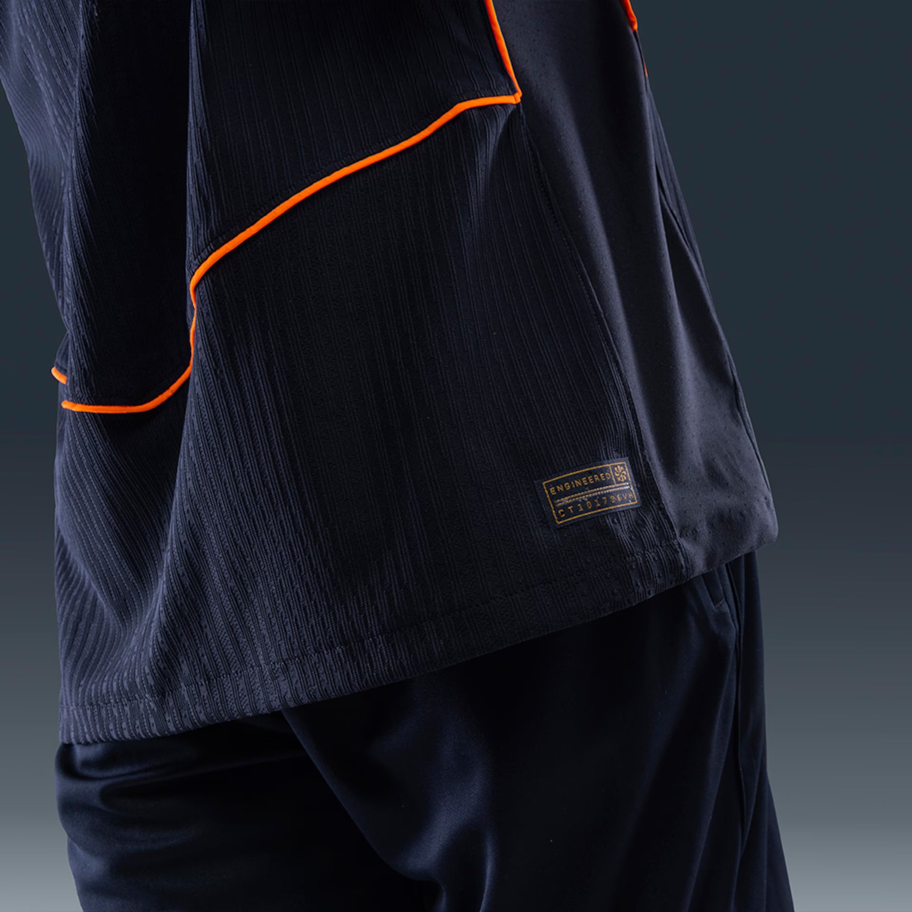 Camisa Corinthians III 25/26 - Jogador - Preta e Laranja