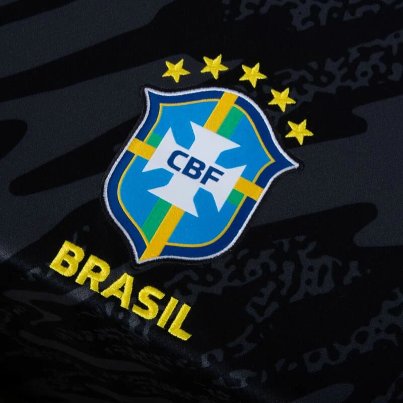 Camisa Seleção Brasileira Goleiro I 24/25 - Torcedor Nike Masculina - Preta