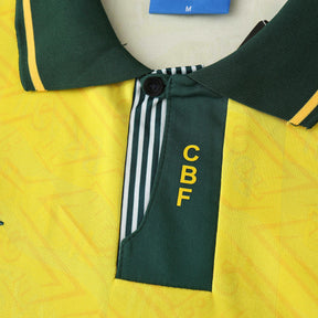 Camisa Seleção Brasileira I 1991/1993 - Retrô - Amarela