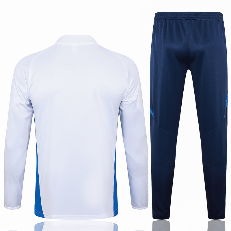 Conjunto Agasalho Treino Itália 24/25 - Branco