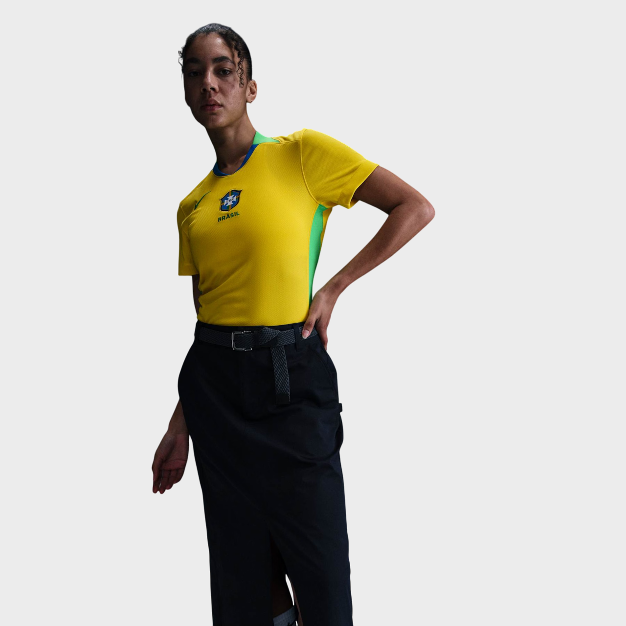 Camisa Seleção Brasileira Feminina I 25/26 - Torcedor Nike - Amarela