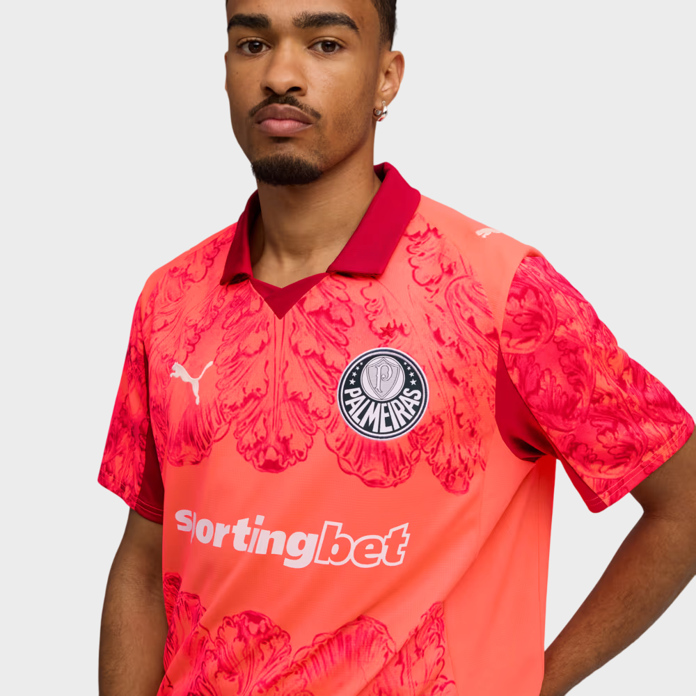 Camisa Palmeiras KIDSUPER 25/26 - Torcedor Puma - Vermelha [PRÉ-VENDA]