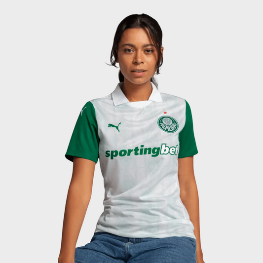 Camisa Palmeiras Feminina II 25/26 - Torcedor Puma - Branca