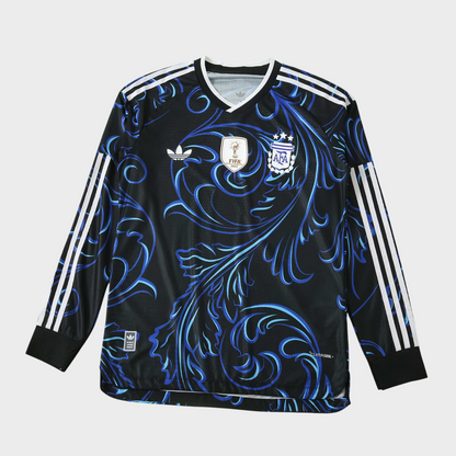 Camisa Argentina II Manga Longa 26/27 - Torcedor Adidas Masculina + Patch Campeão do Mundo