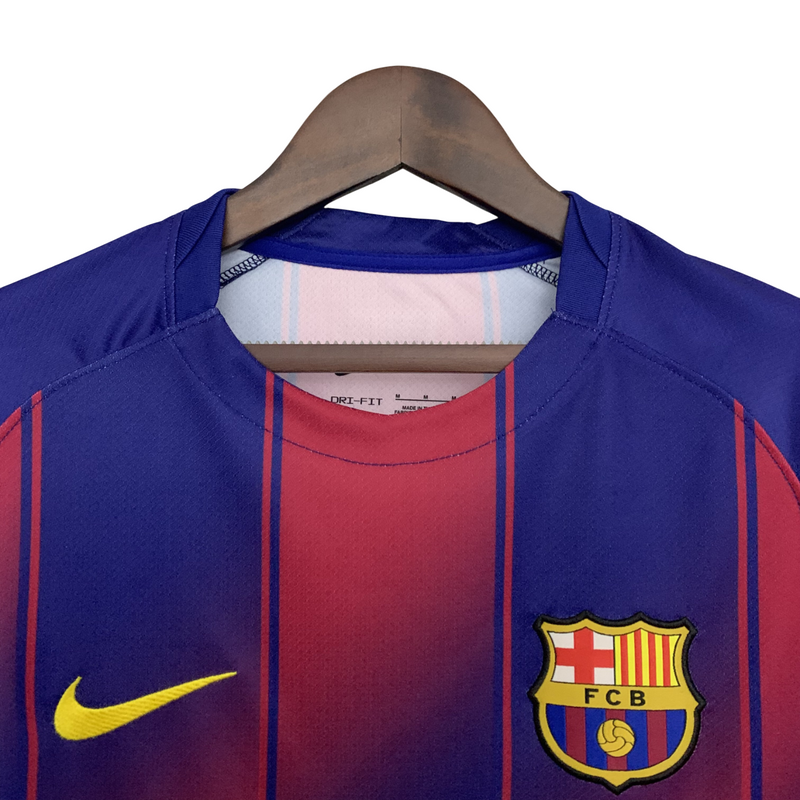 Camisa Barcelona I 25/26 - Torcedor Nike Masculina - Azul e Grená