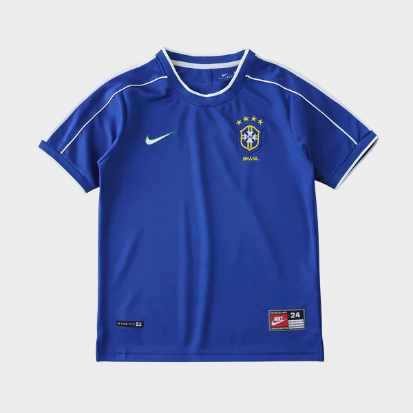 Camisa Seleção Brasileira II 1998 Nike - Retrô - Azul